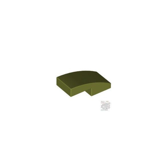 Lego PLATE W. BOW 1X2X2/3, Olive green