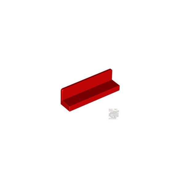 Lego WALL ELEMENT 1X4X1 ABS, Bright red