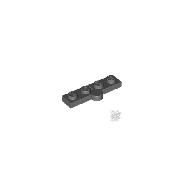 Lego Hinge Plate 1X2, Dark grey
