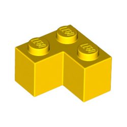 Lego BRICK CORNER 1X2X2, Bright yellow