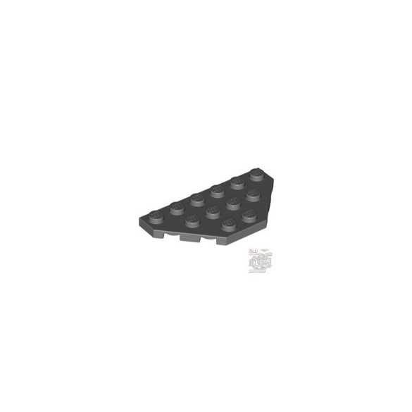 Lego Corner Plate 3X6, Dark grey