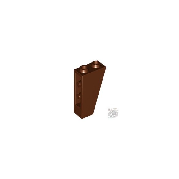Lego ROOF TILE 1X2X3/74° INV., Reddish brown
