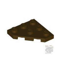 Lego CORNER PLATE 45 DEG. 3X3, Dark brown