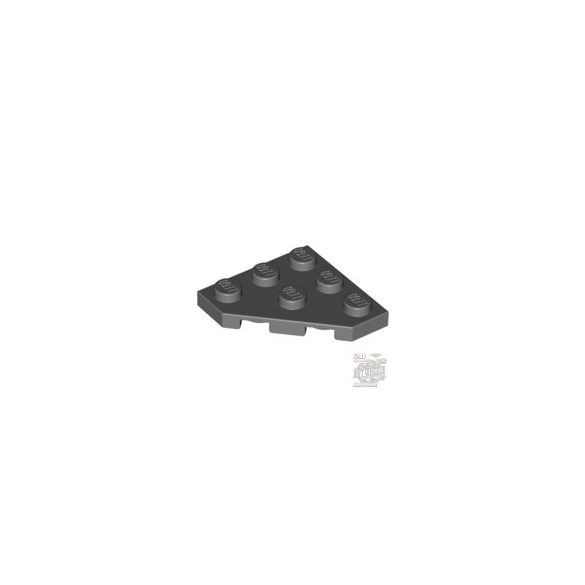 Lego Corner Plate 45 Deg. 3X3, Dark grey