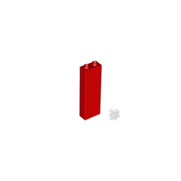 Lego BRICK 1X2X5, Bright red