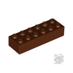 Lego Brick 2X6, Reddish brown