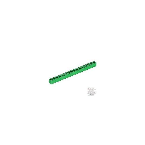 Lego BRICK 1X16, Green