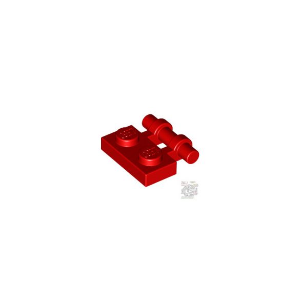 Lego PLATE 1X2 W. STICK, Bright red