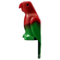Lego Bird, Parrot, Green-red