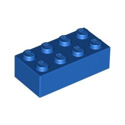Lego Brick 2X4, Bright blue