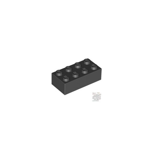 Lego Brick 2X4, Black