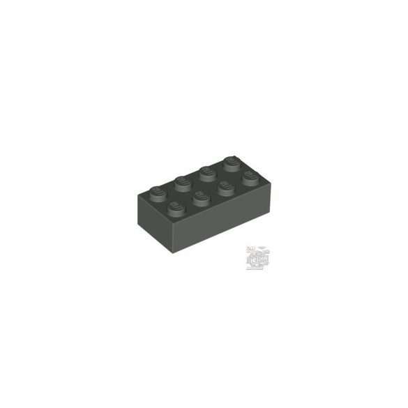 Lego Brick 2X4, Dark grey