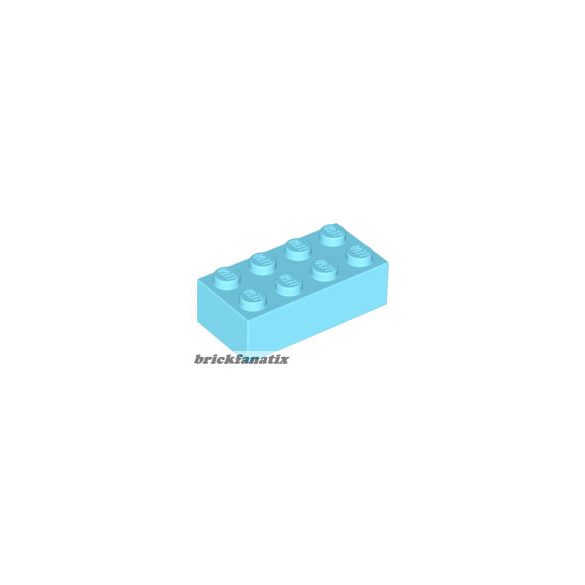 Lego BRICK 2X4, Medium azur