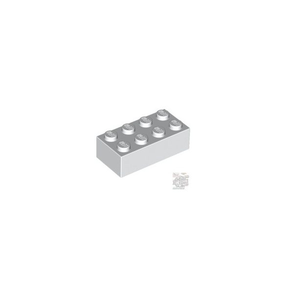 Lego Brick 2X4, White
