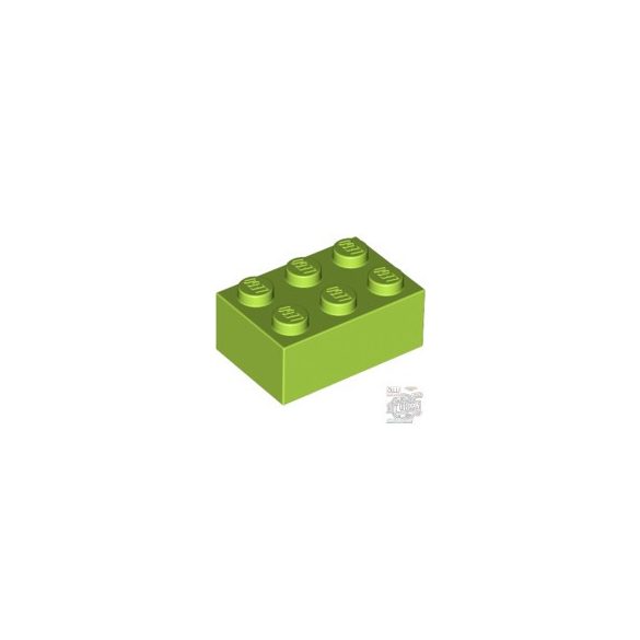 Lego Brick 2X3, Bright yellowish green