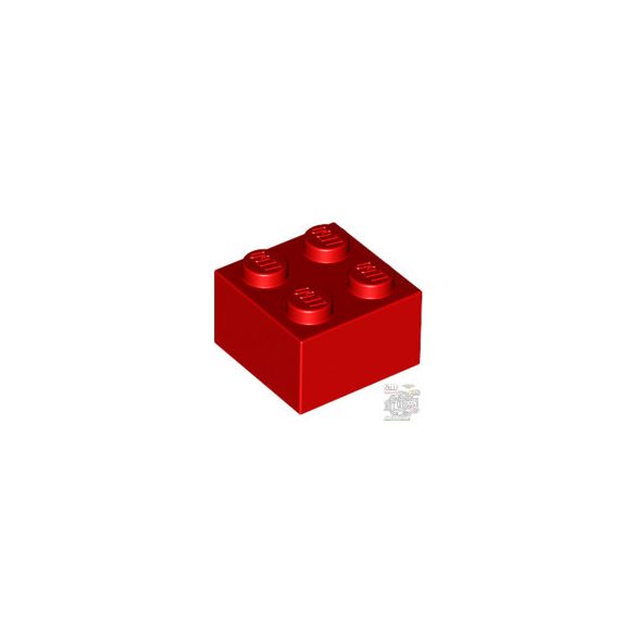 Lego BRICK 2X2, Bright red