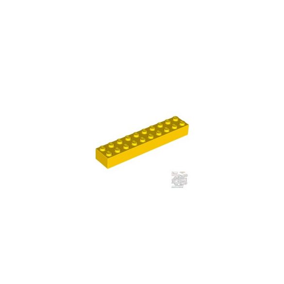 Lego BRICK 2X10, Bright yellow