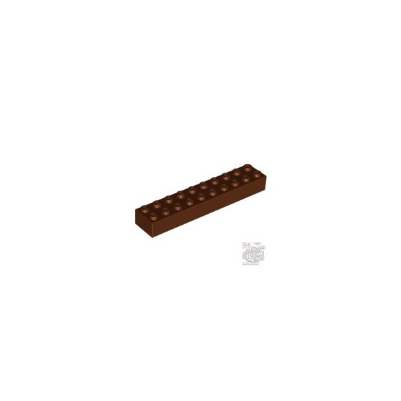 Lego Brick 2X10, Reddish brown