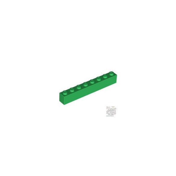Lego BRICK 1X8, Green