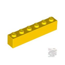 Lego Brick 1X6, Bright yellow