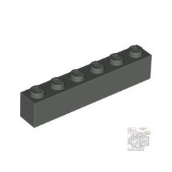 Lego Brick 1X6, Dark grey
