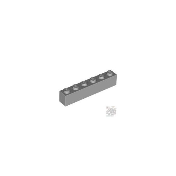 Lego Brick 1X6, Light grey