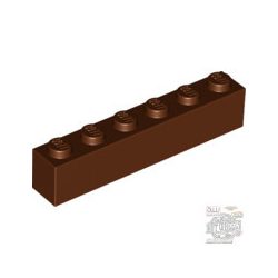 Lego Brick 1X6, Reddish brown