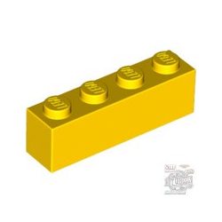 Lego BRICK 1X4, Bright yellow