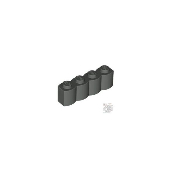 Lego Palisade Brick 1X4, Dark grey