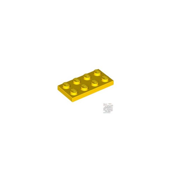 Lego Plate 2x4, Bright yellow