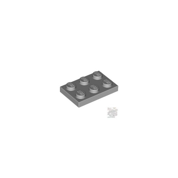 Lego Plate 2x3, Light grey