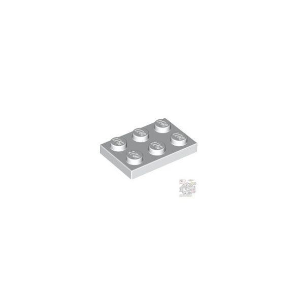 Lego Plate 2x3, White