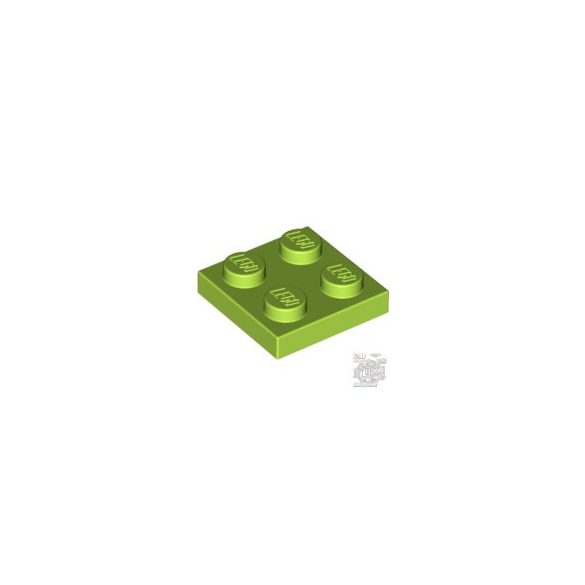 Lego Plate 2x2, Bright yellowish green
