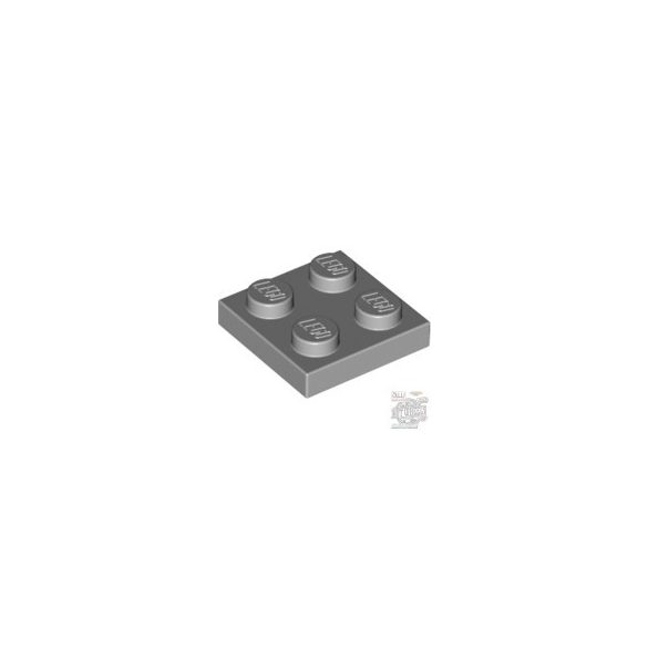 Lego Plate 2x2, Light grey