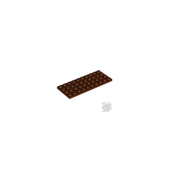 Lego Plate 4X10, Reddish brown