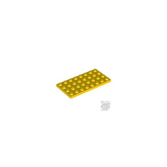 Lego Plate 4X8, Bright yellow