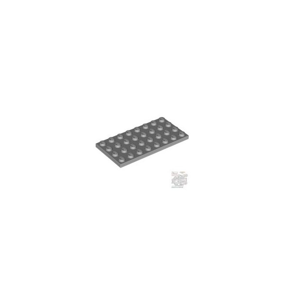 Lego Plate 4X8, Light grey