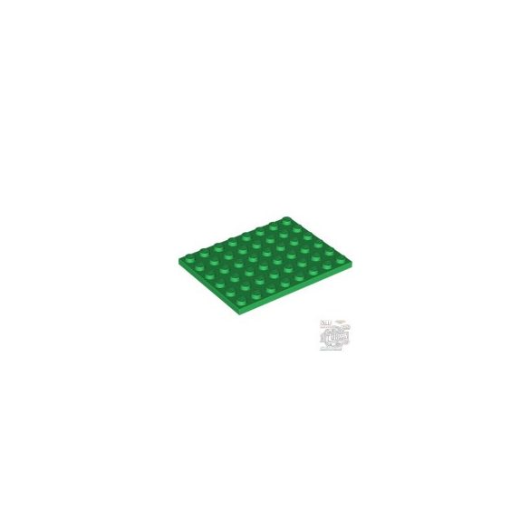 Lego Plate 6X8, Green