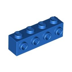 Lego BRICK 1X4 W. 4 KNOBS, Bright blue