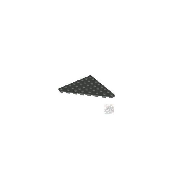 Lego Corner Plate 45 Deg. 8X8, Dark grey