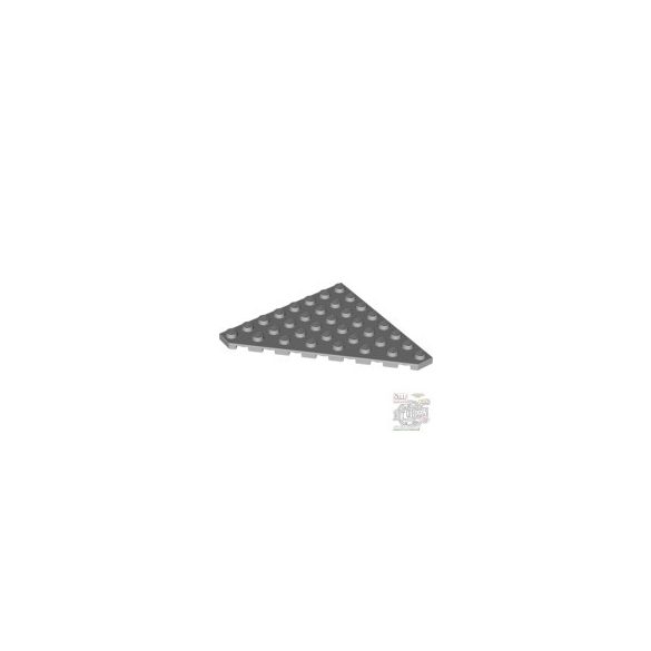 Lego Corner Plate 45 Deg. 8X8, Light grey