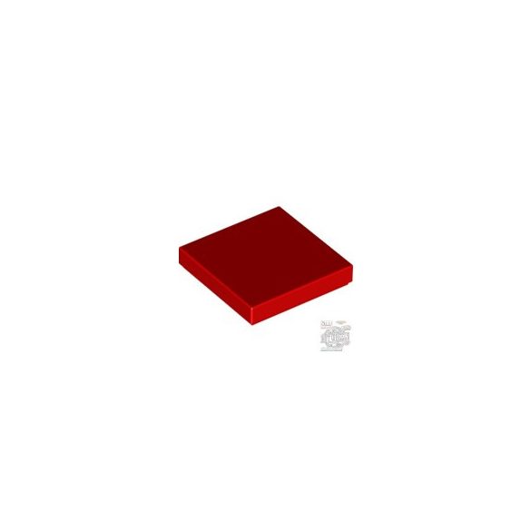 Lego Flat Tile 2X2, Bright red