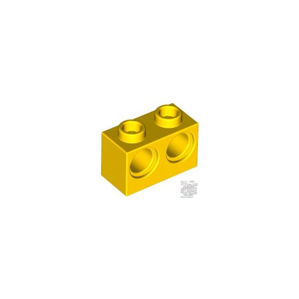 Lego BRICK 1X2 M. 2 HOLES Ø 4,87, Bright yellow