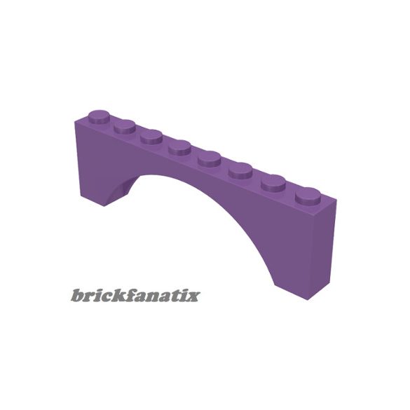 Lego BRICK W. BOW 1X8X2, Medium levander