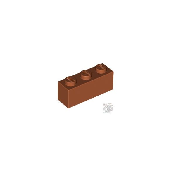 Lego Brick 1X3, Dark orange