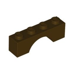 Lego BRICK W. BOW 1X4, Dark brown