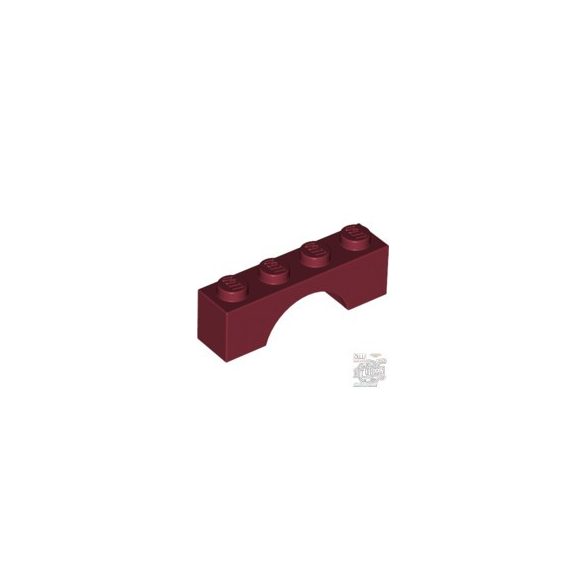 Lego BRICK W. BOW 1X4, Dark red