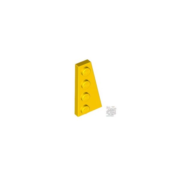Lego Right Plate 2X4 W/Angle, Bright yellow