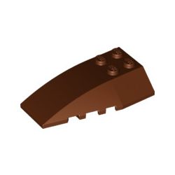 Lego BRICK 4X6 W/BOW/ANGLE, Reddish brown