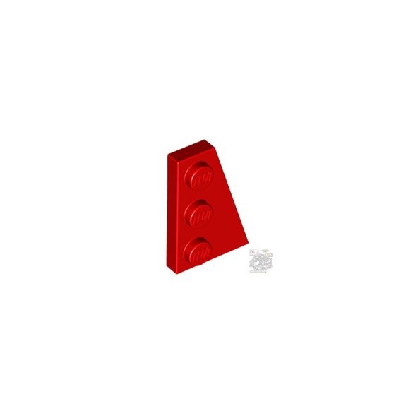 Lego RIGHT PLATE 2X3 W/ANGLE, Bright red